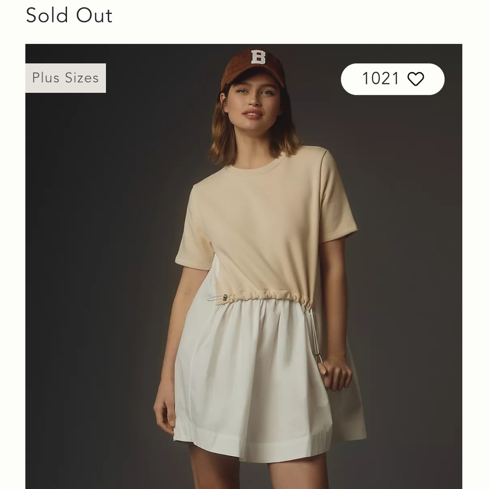 Pilcro Beige and White Dress